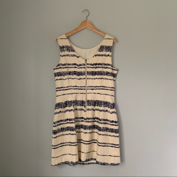 Banana Republic 100% Cotton Striped Sleeveless Sheath Dress - Picture 3 of 16